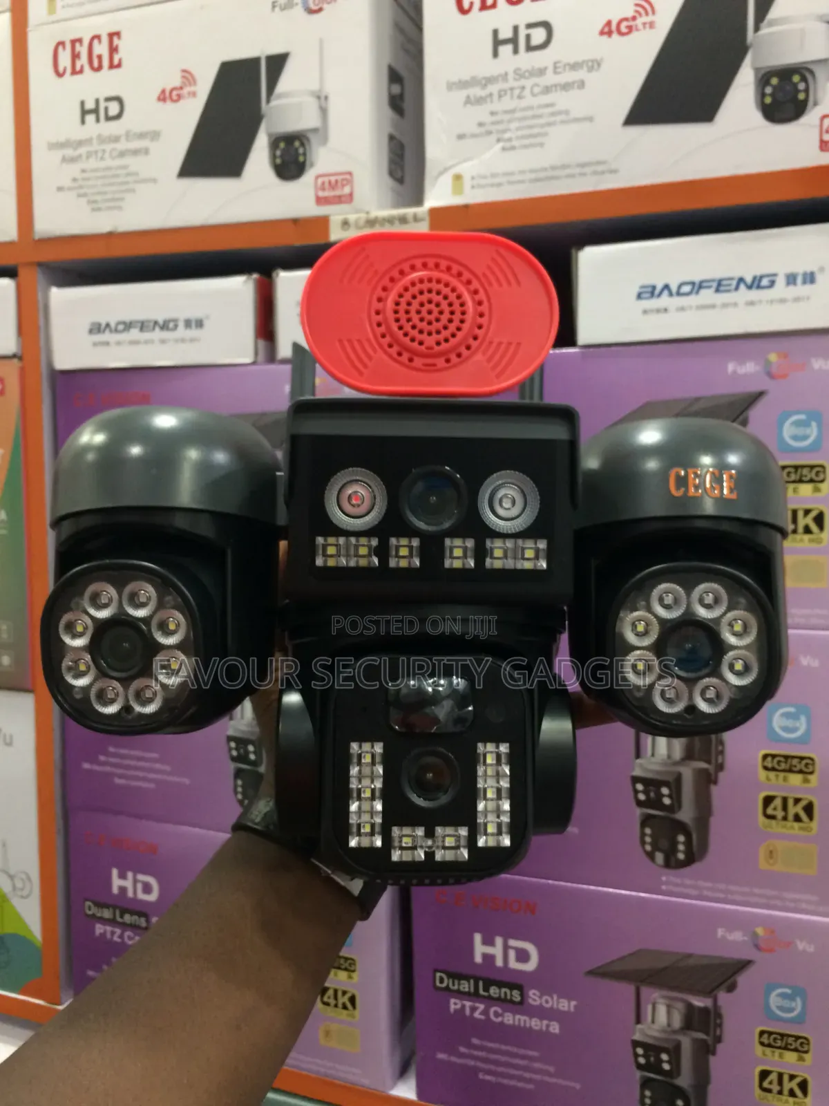 P91 Four Lens Solar Ptz Camera 15mp