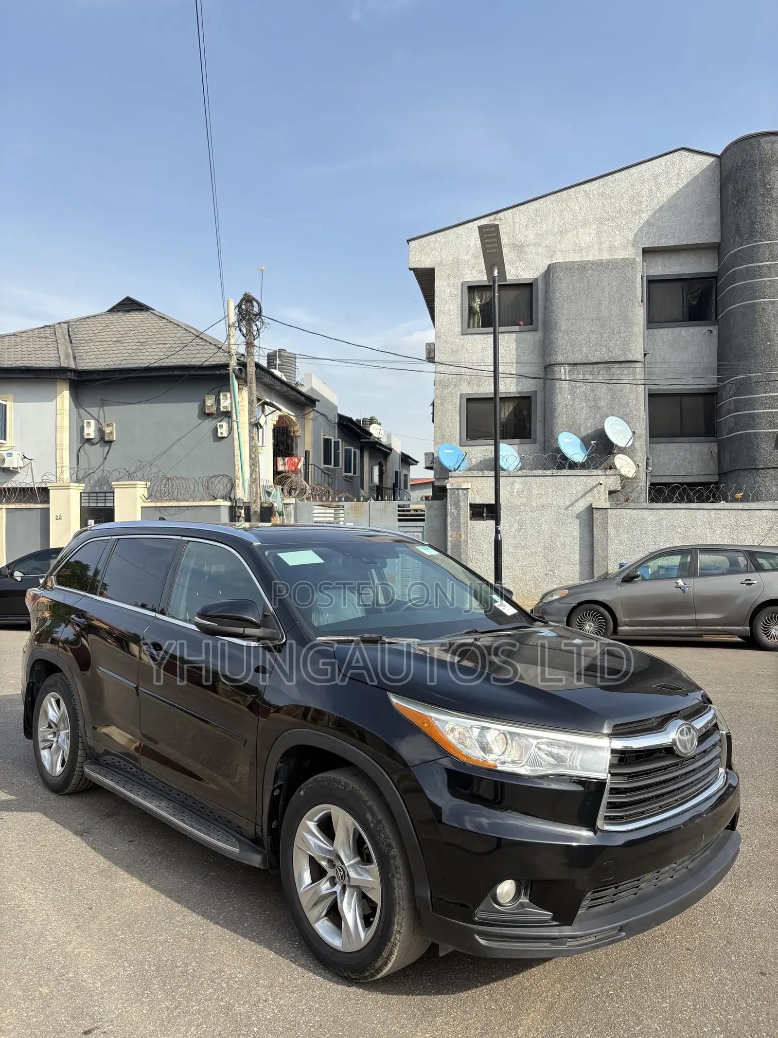 Toyota Highlander Limited V6 4x4 (3.5L 6cyl 6A) 2016 Black