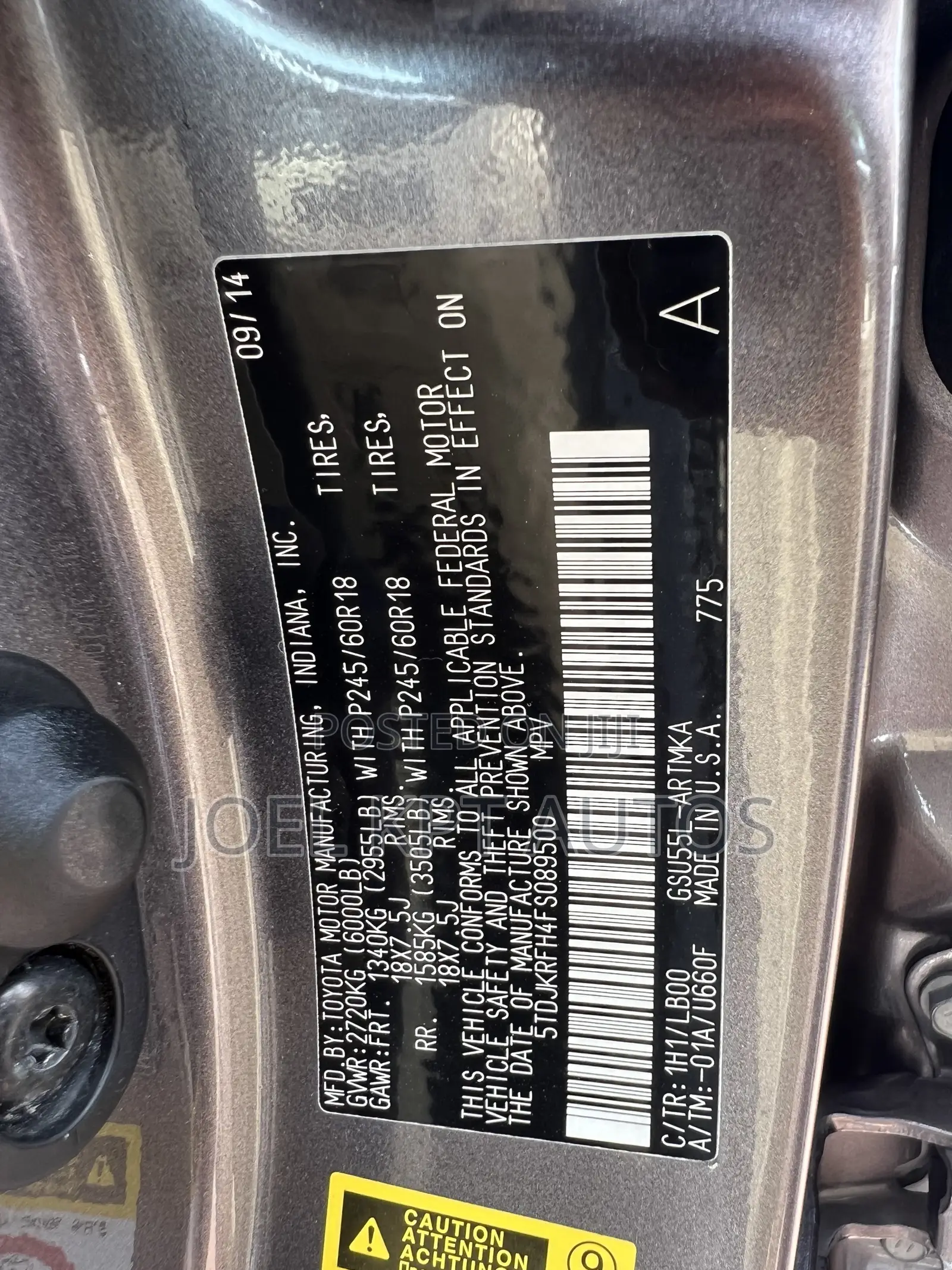 Toyota Highlander 2015 Gray