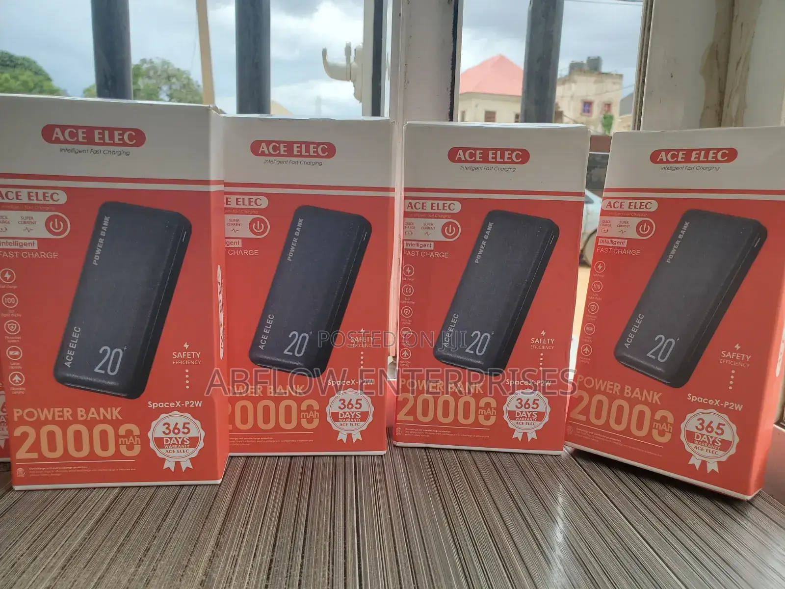 Original Ace Elec 20,000mah Power Bank; Compact, Powerful Reliable