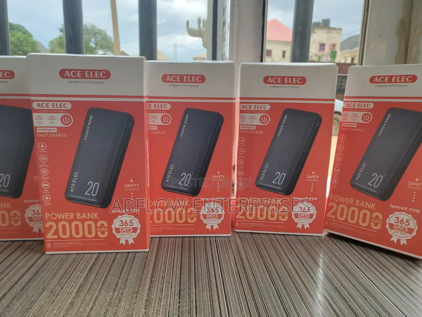 Original Ace Elec 20,000mah Power Bank; Compact, Powerful Reliable