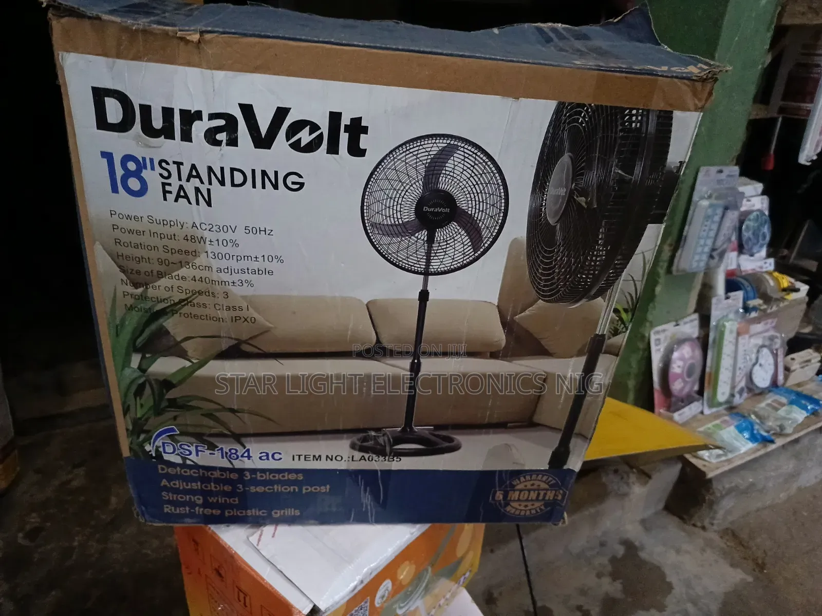 Duravolt Standing Fan AC