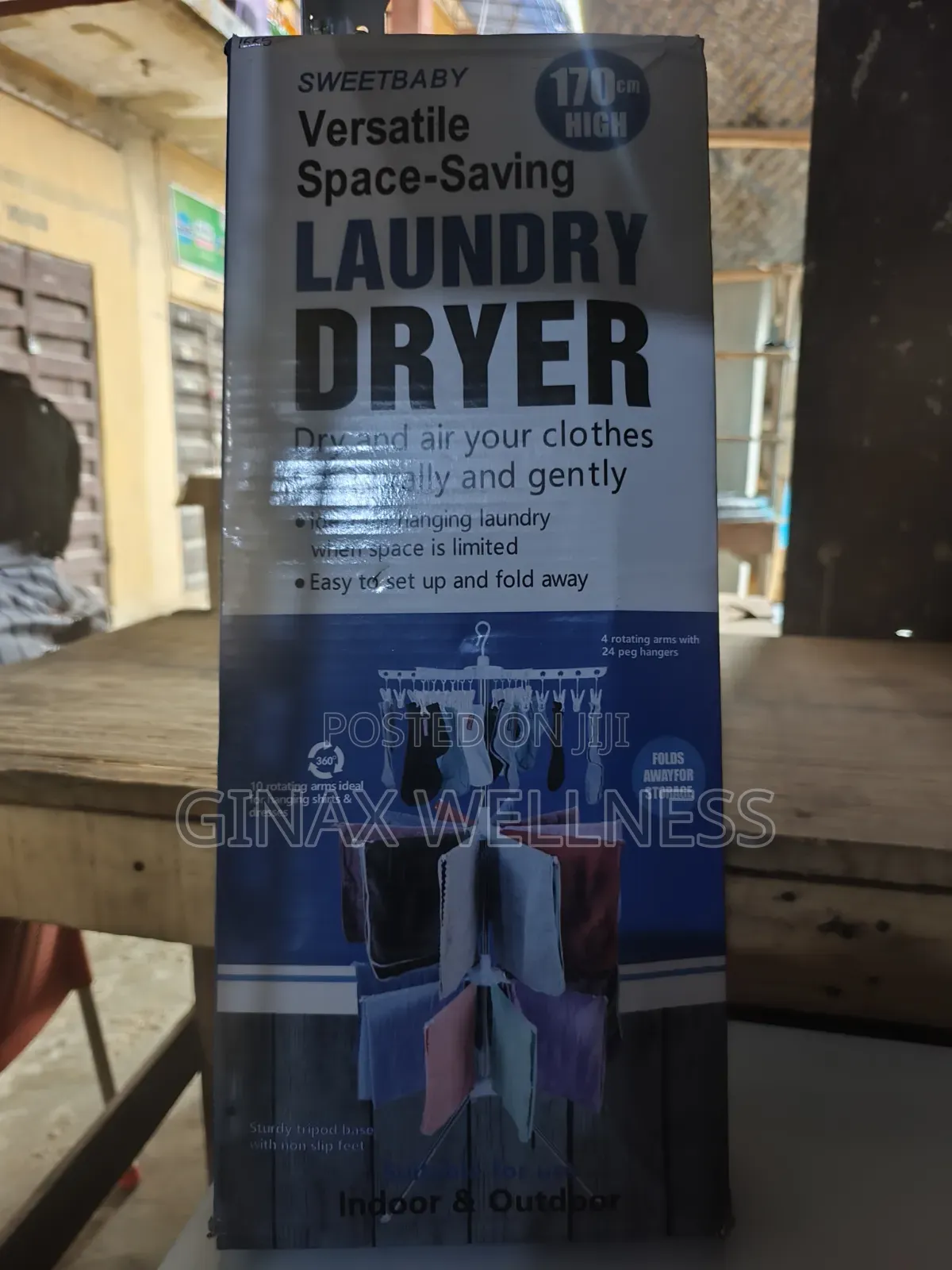 3-Tier Space-Saving Laundry Dryer With Tripod Stand