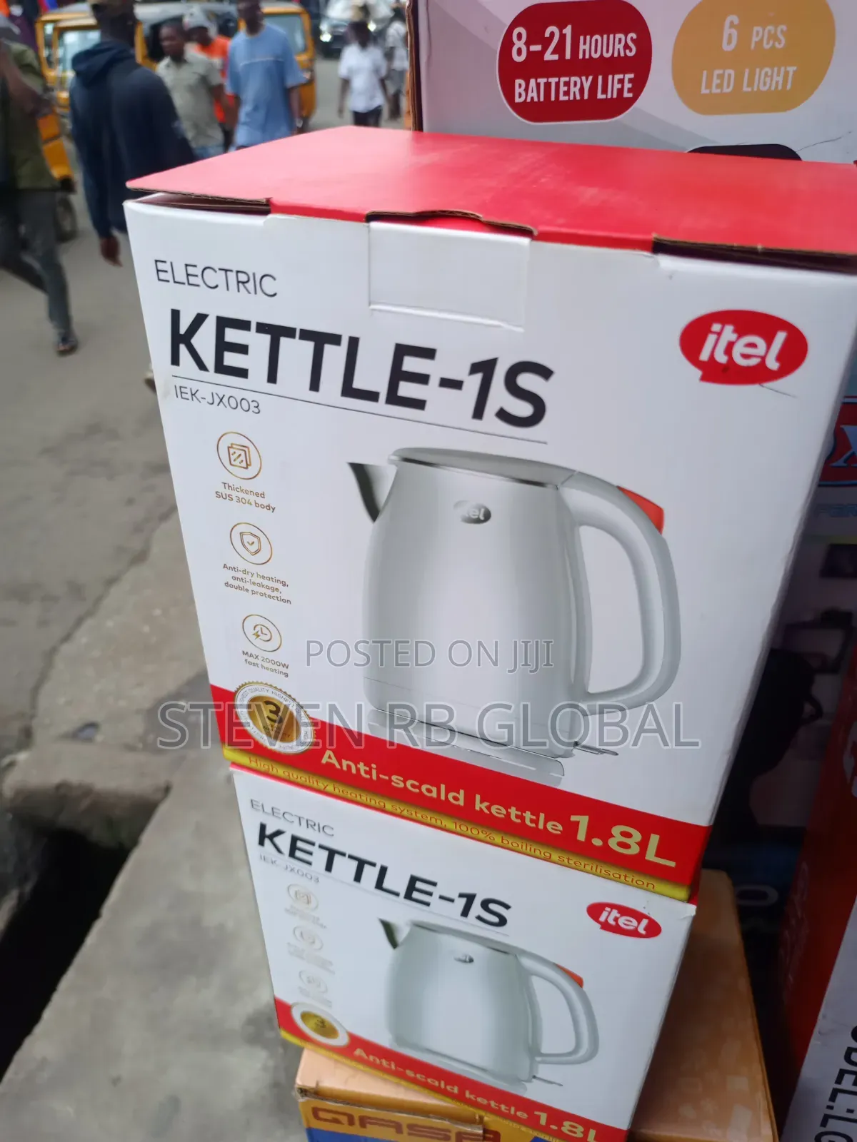 Itel 1.8l Electric Kettle 2000w | Iek-Jx003
