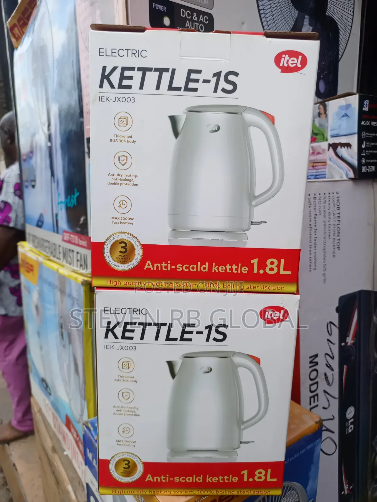 Itel 1.8l Electric Kettle 2000w | Iek-Jx003