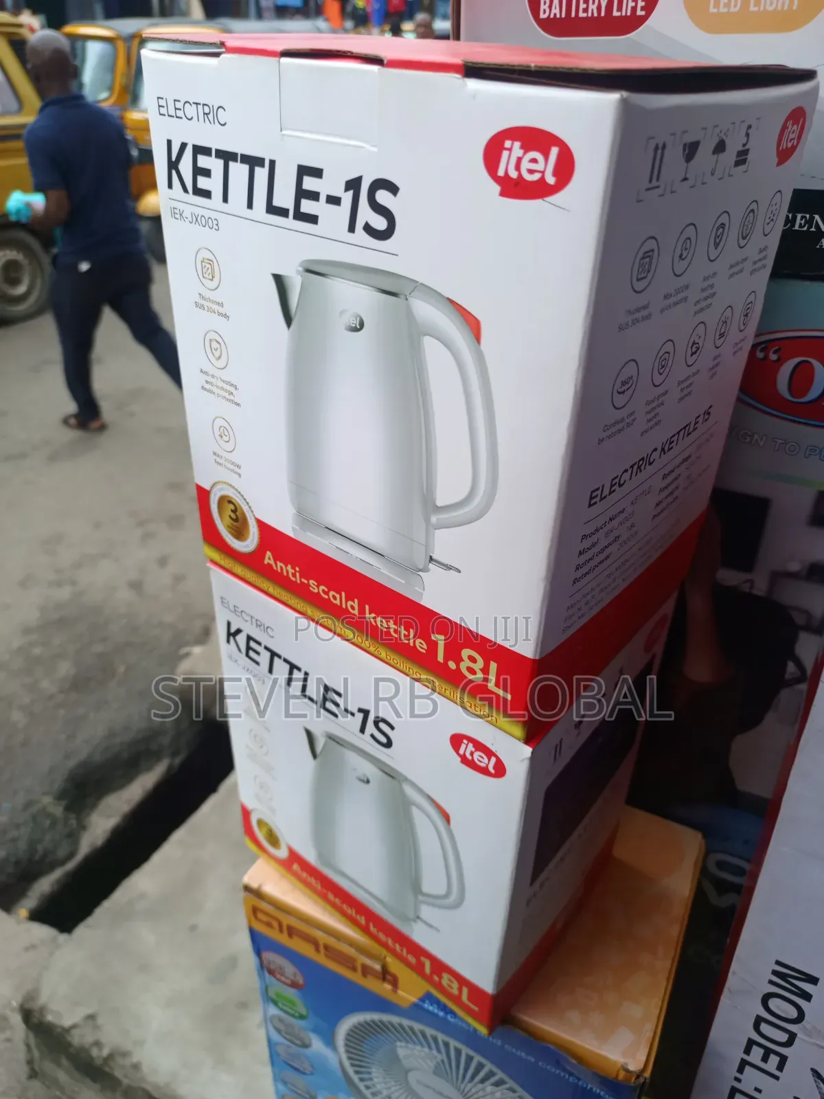 Itel 1.8l Electric Kettle 2000w | Iek-Jx003
