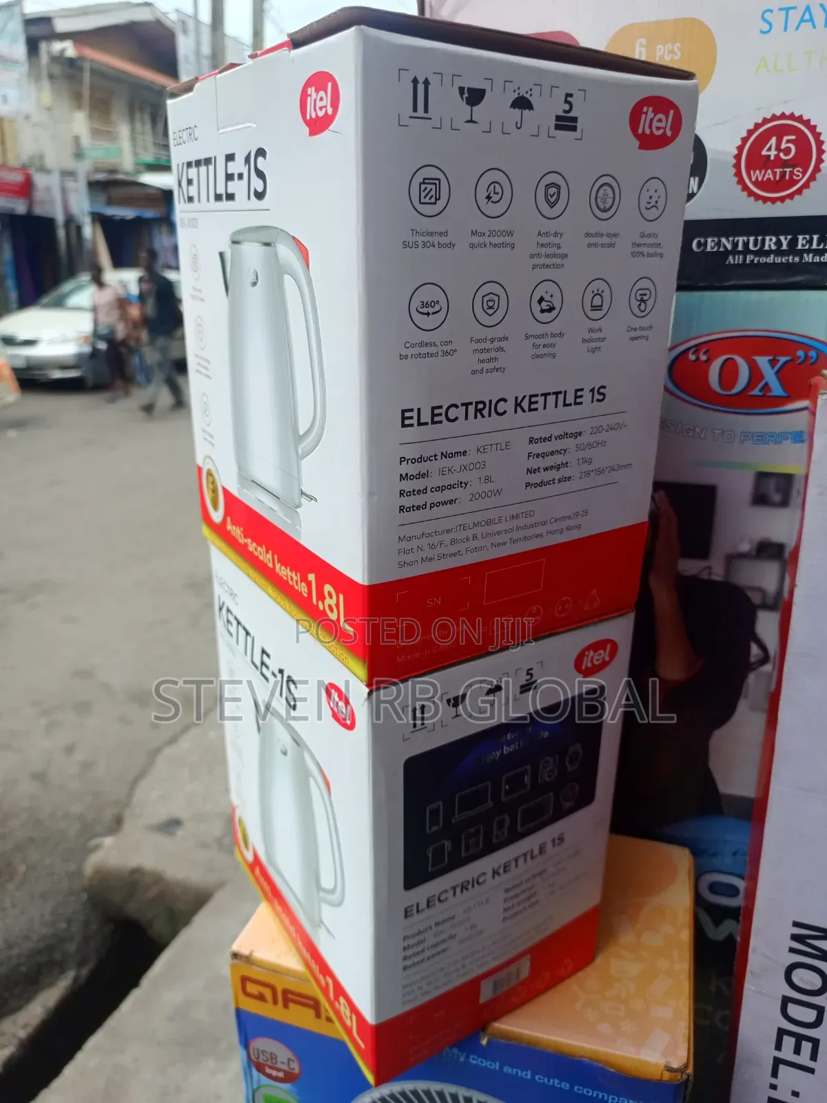 Itel 1.8l Electric Kettle 2000w | Iek-Jx003