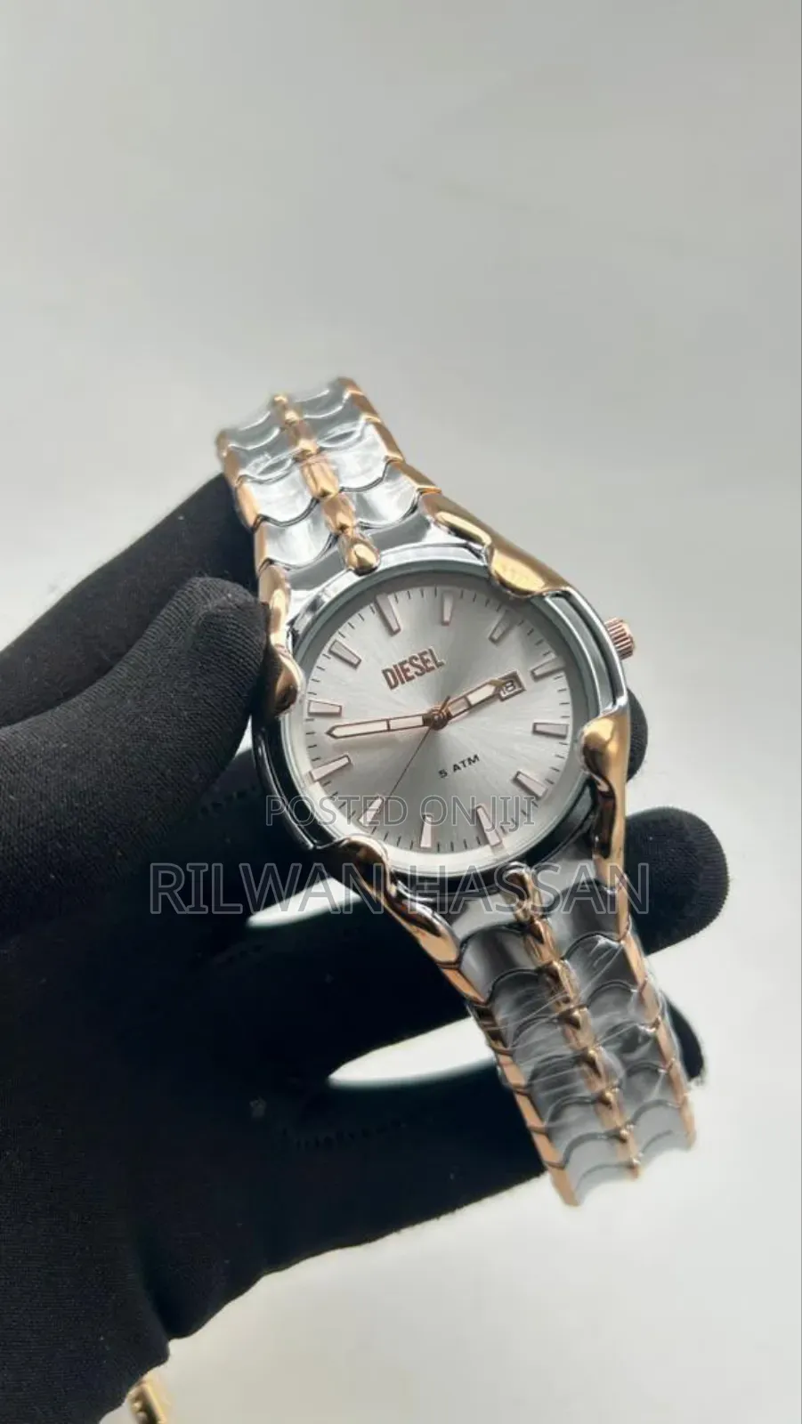 Diesel Alligator Chain Wrist Watch