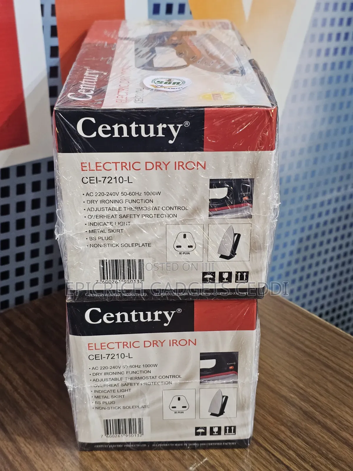 Electric Dry Iron by Century 1000w