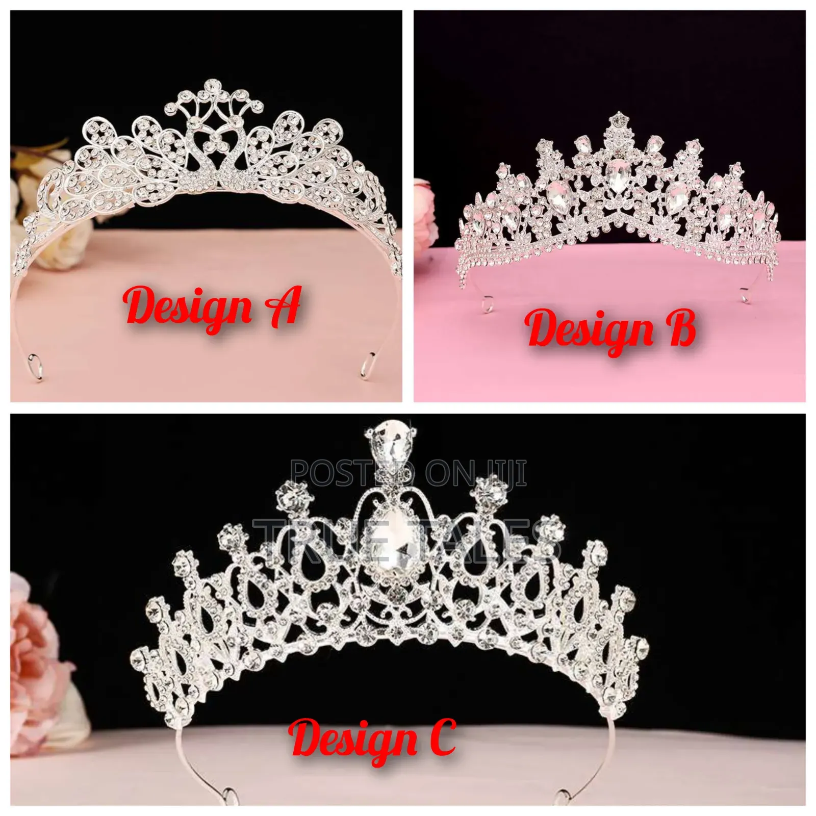 Fully Stones and Beaded Tiara Crowns