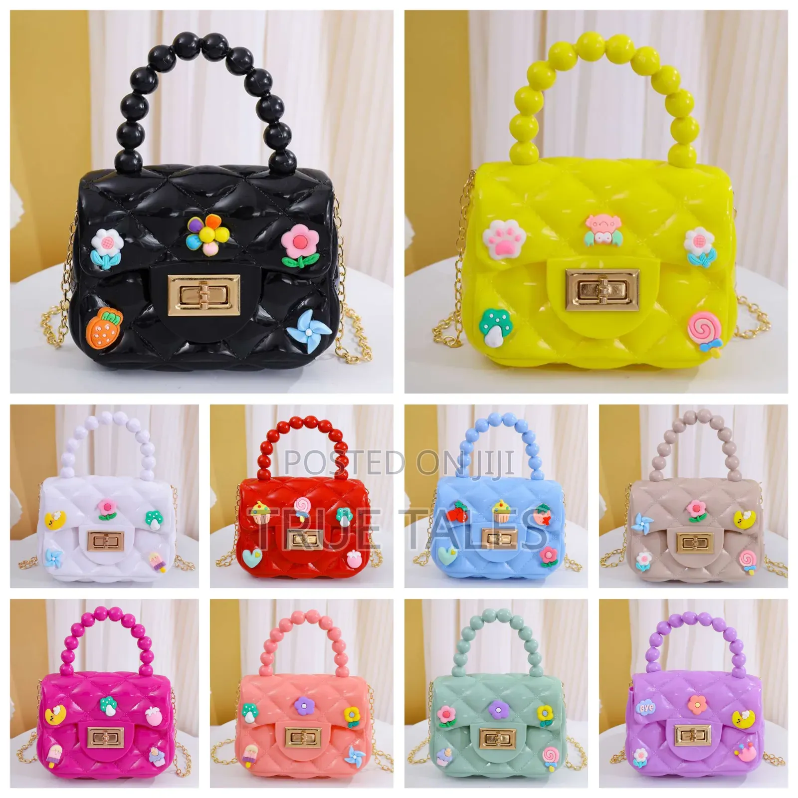 Girls Toy Embellished PVC Bags