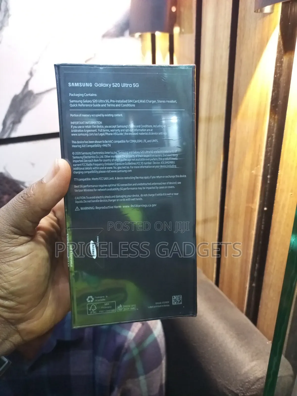 New Samsung Galaxy S20 Ultra 256 GB Black