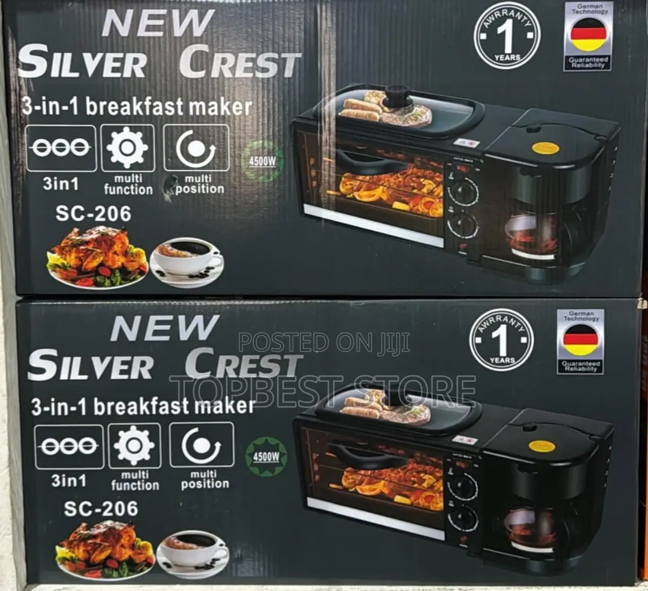 Silver Crest 3 in 1 Breakfast Maker