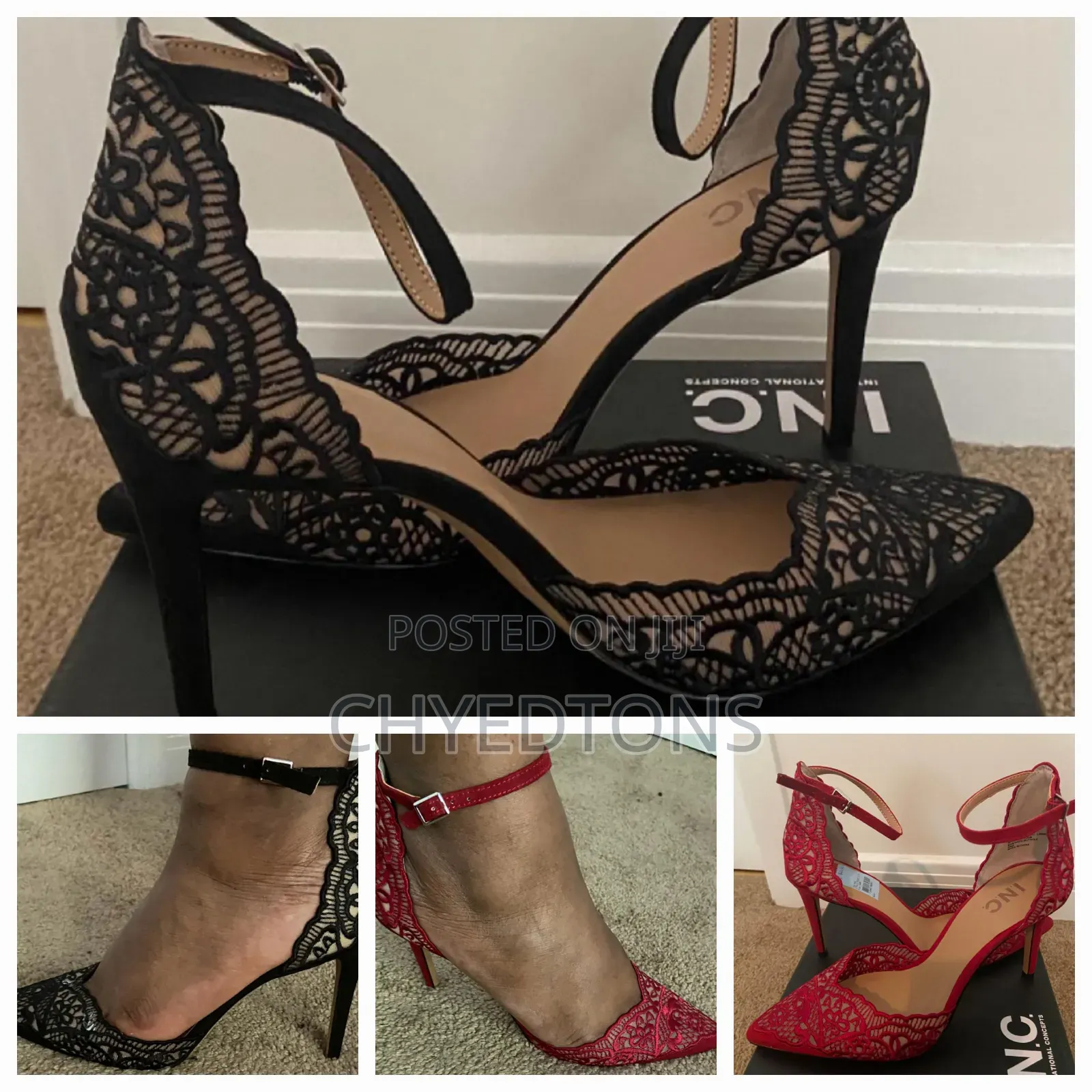 Inc International Concepts Lace Ankle Strap Pumps - Brand New
