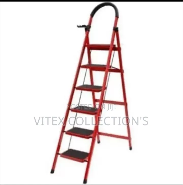 Quality 6steps Ladder Available In Red And Black Color