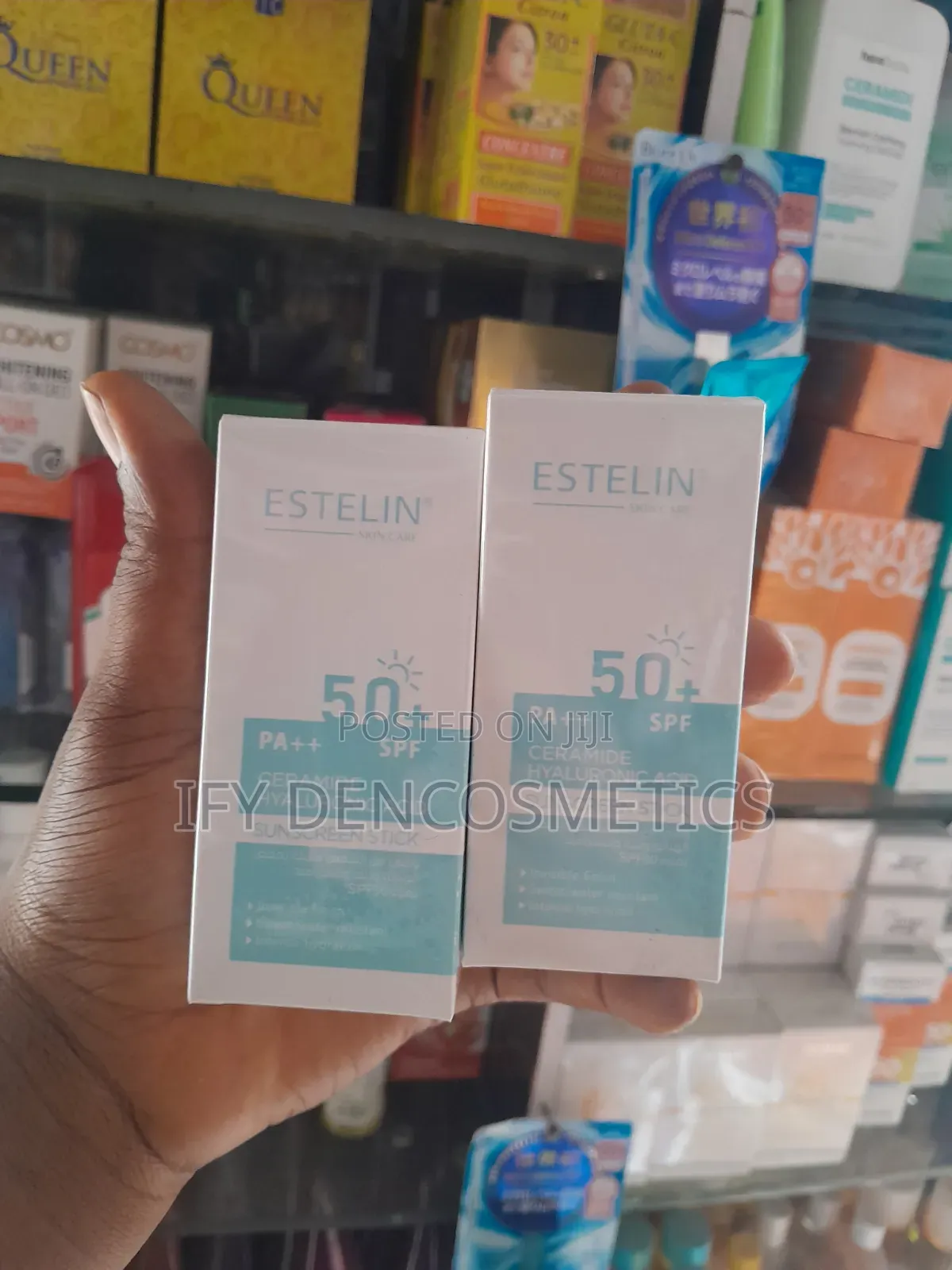 Estelin Ceramide Hyaluronic Acid Sunscreen Stick With SPF 50+