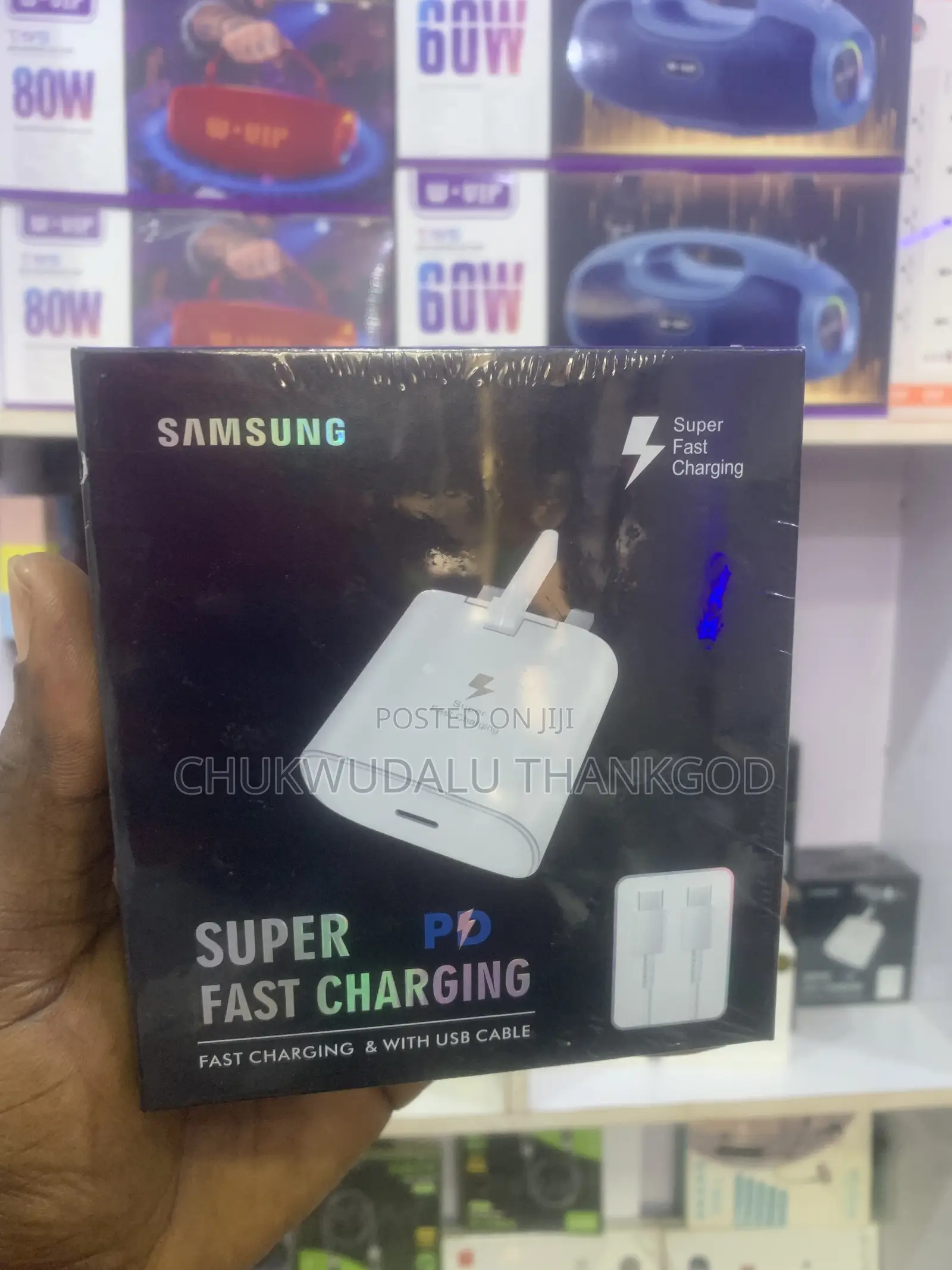 Samsung Original White Super Pd, Fast Charger With Usb Cable