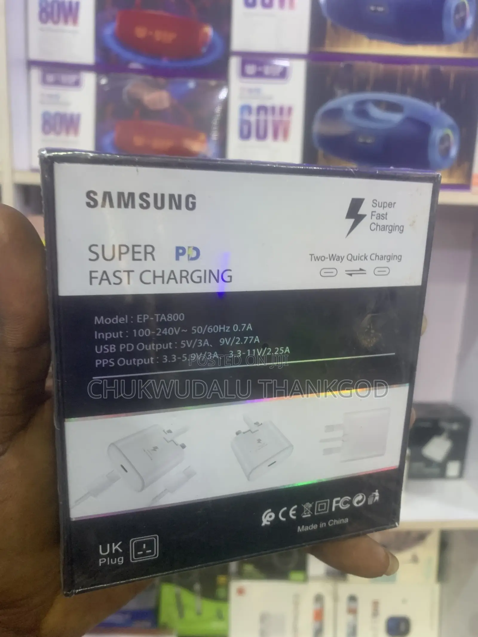 Samsung Original White Super Pd, Fast Charger With Usb Cable
