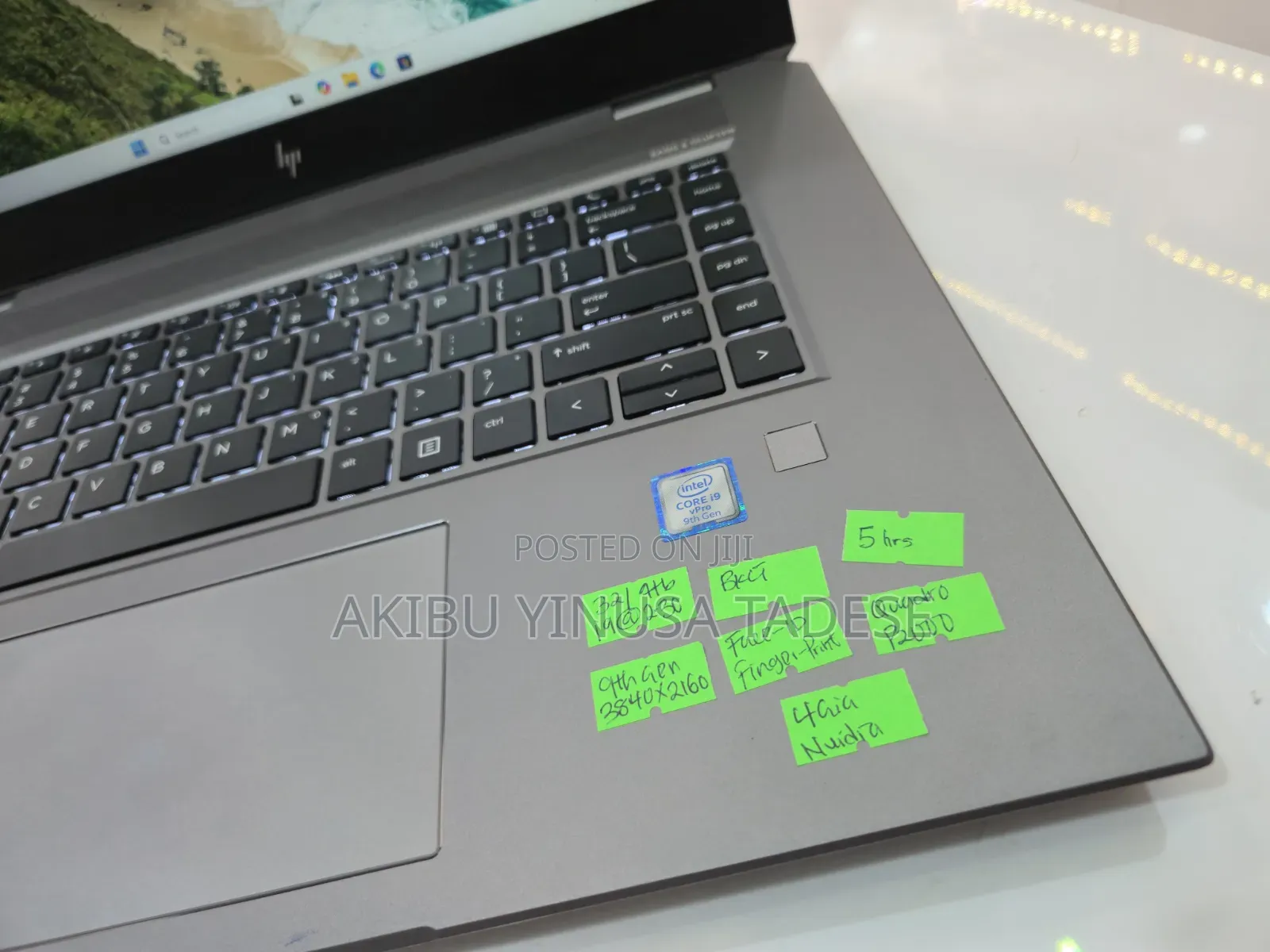 Laptop HP ZBook Studio 32GB Intel Core i9 SSD 1T