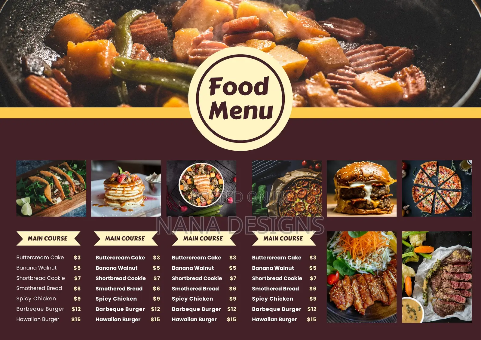 Food Menu Design
