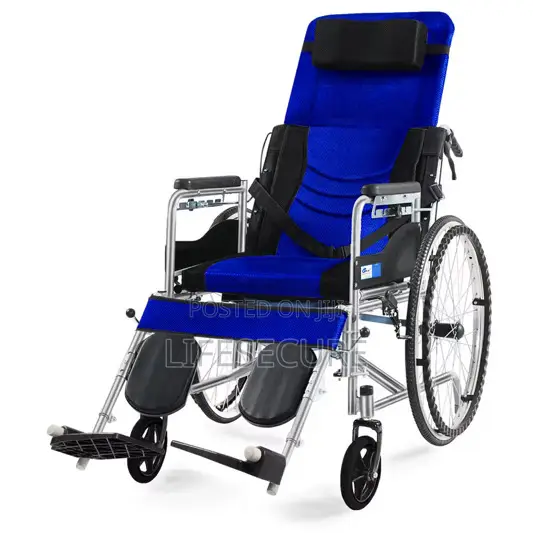Highback Manual Commode Full Reclining Wheelchair