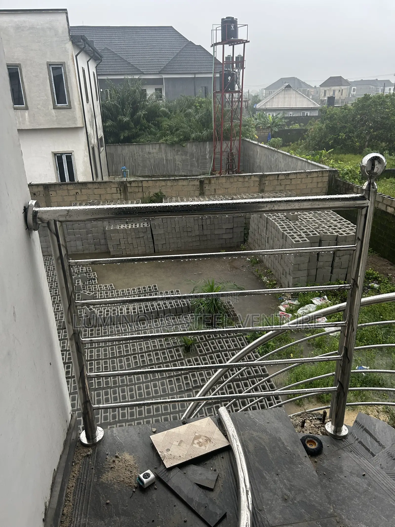 Here Is Our Gas Welding Spiral Staircase Handrail Very Simple Design