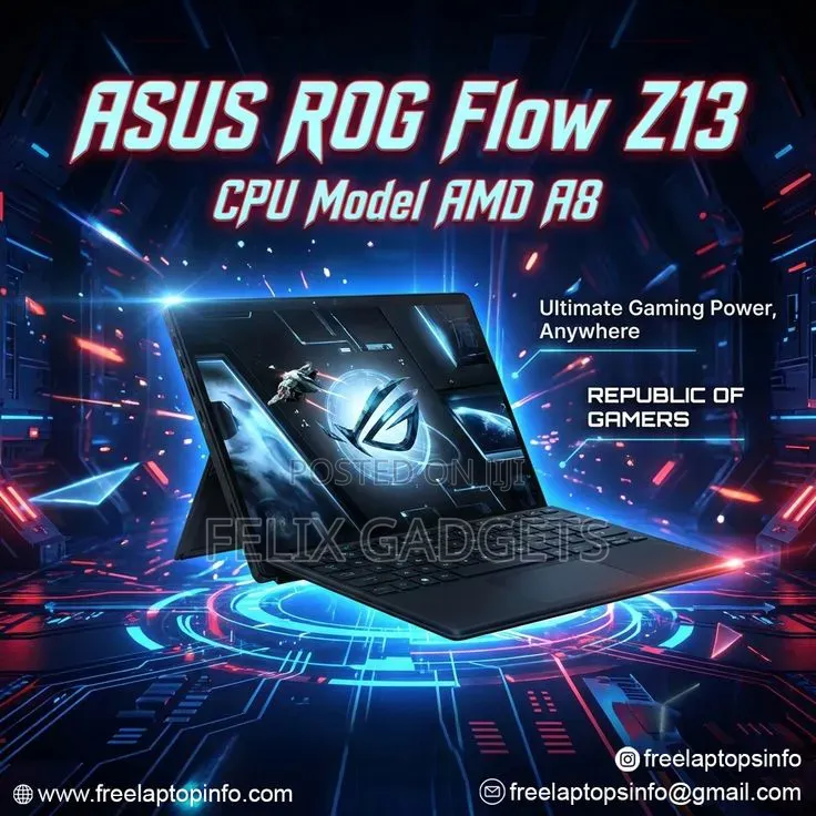 New Laptop Asus ROG Flow Z13 128GB AMD Ryzen SSD 1T