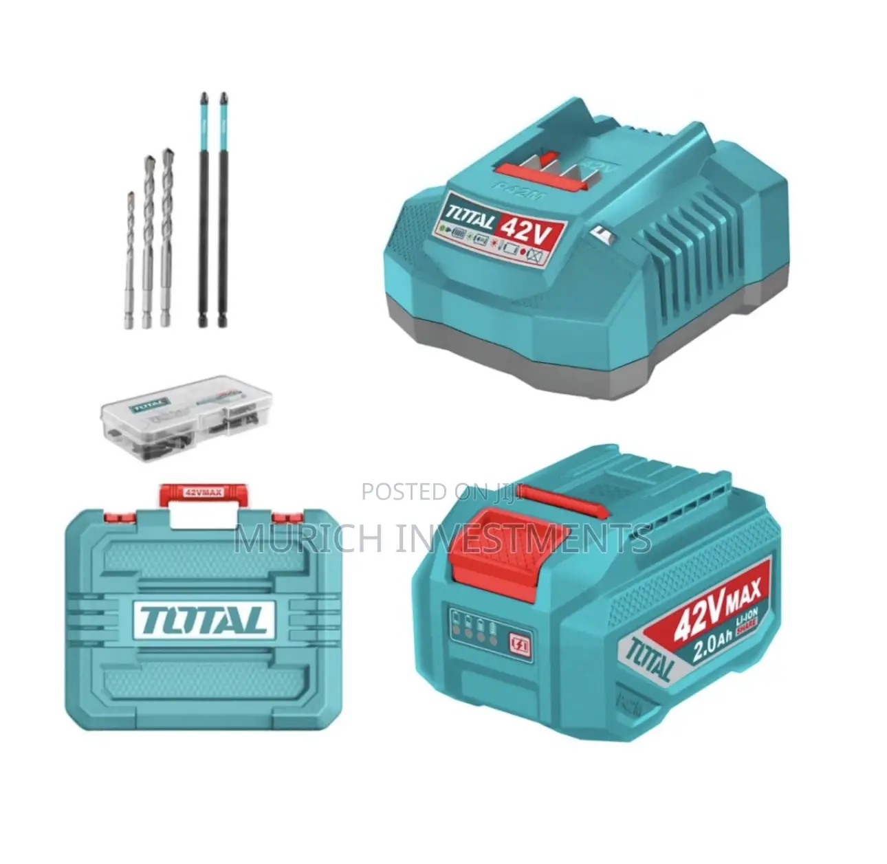 Total Compact Brushless Cordless Impact Drill 42v 69nm