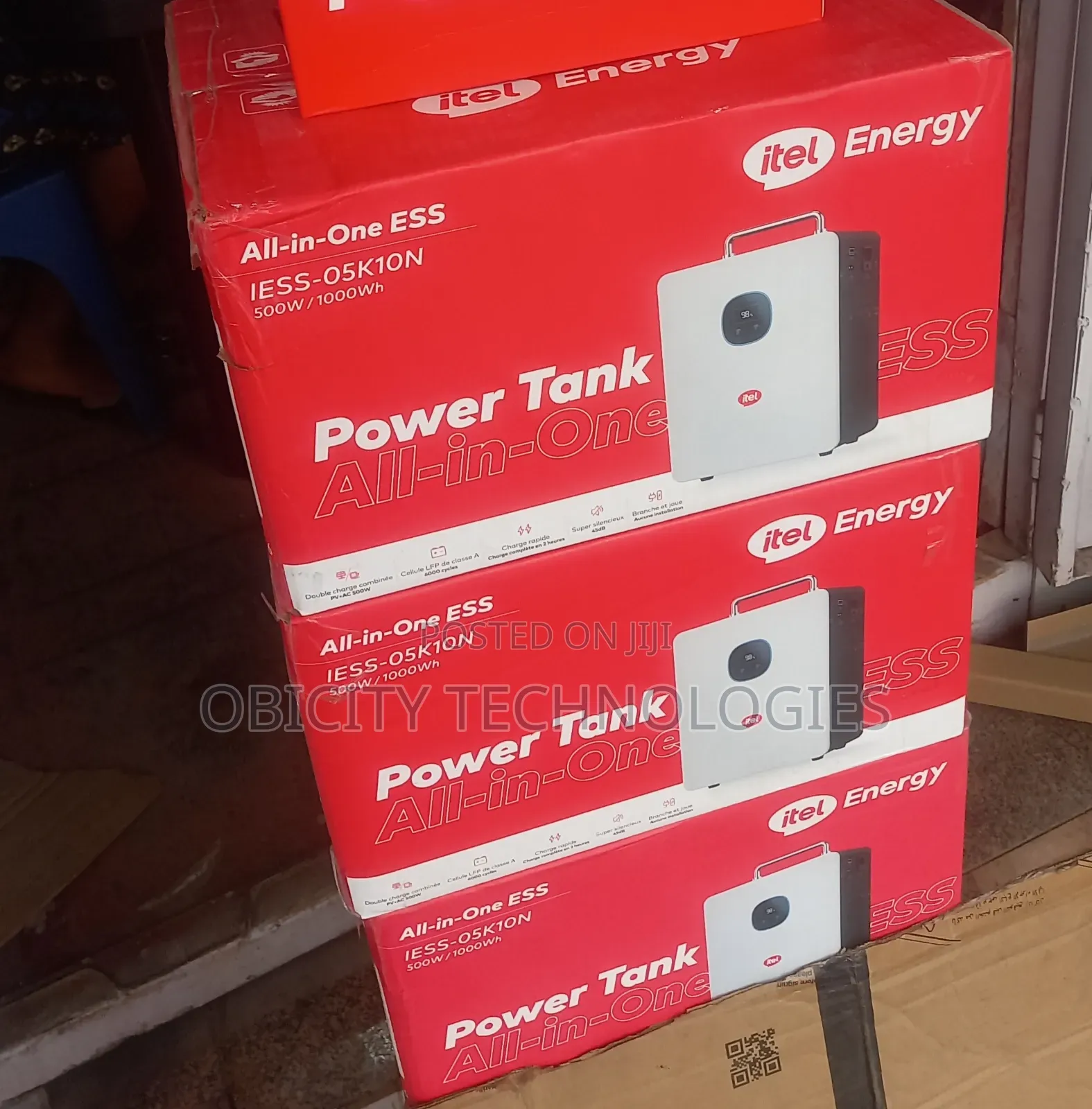 Itel 500w Solar Generator 1000wh Lithium Battery-Power Tank