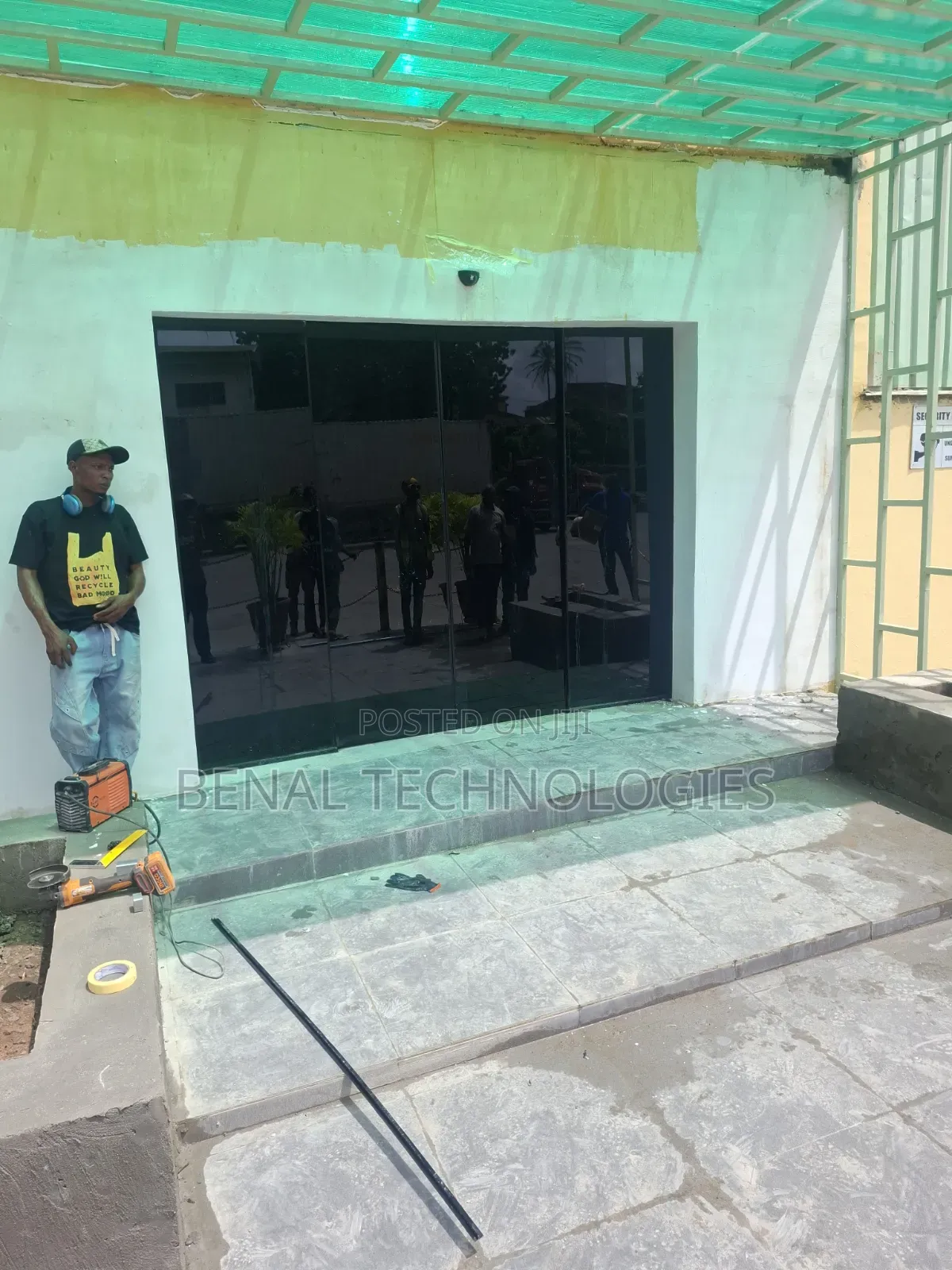 Sensor Automatic Sliding Glass Door Installation
