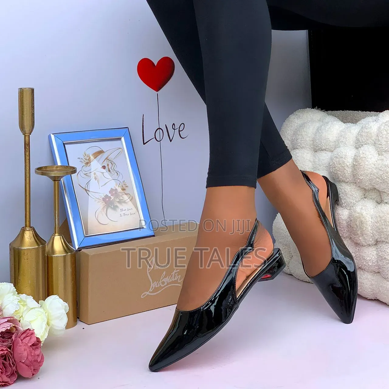 Scalloping Sleek Flat Back Sling Shoes Sizes 37 to 43 #Iys