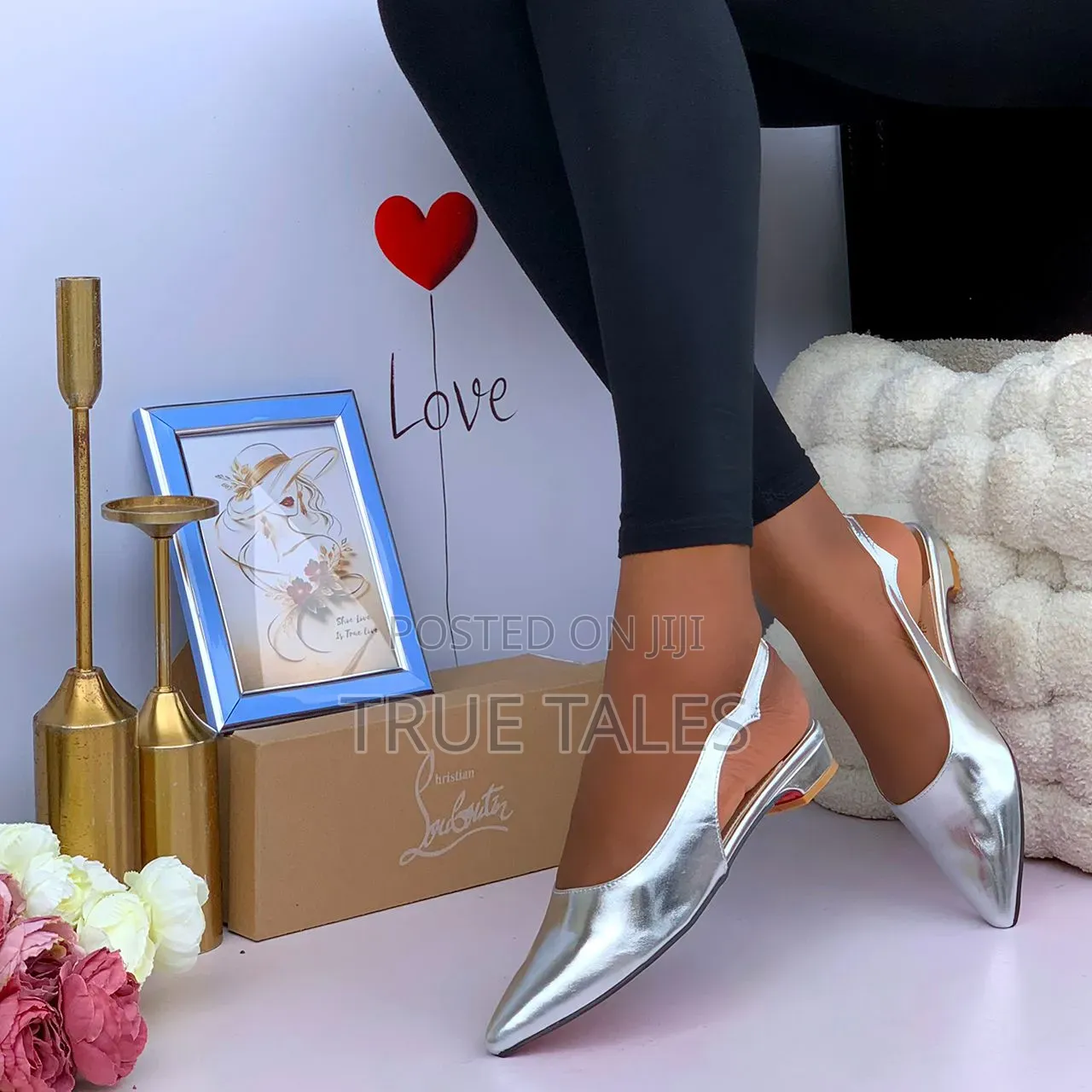 Scalloping Sleek Flat Back Sling Shoes Sizes 37 to 43 #Iys