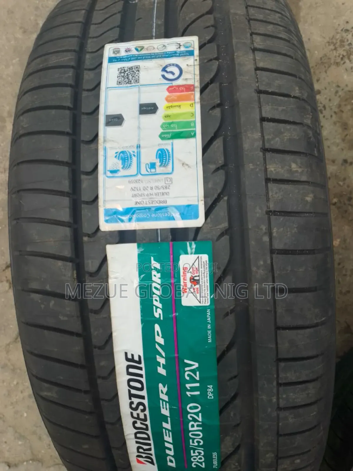 Bridgstone Tyre 285/50/20 for Toyota Landcruser Etc 