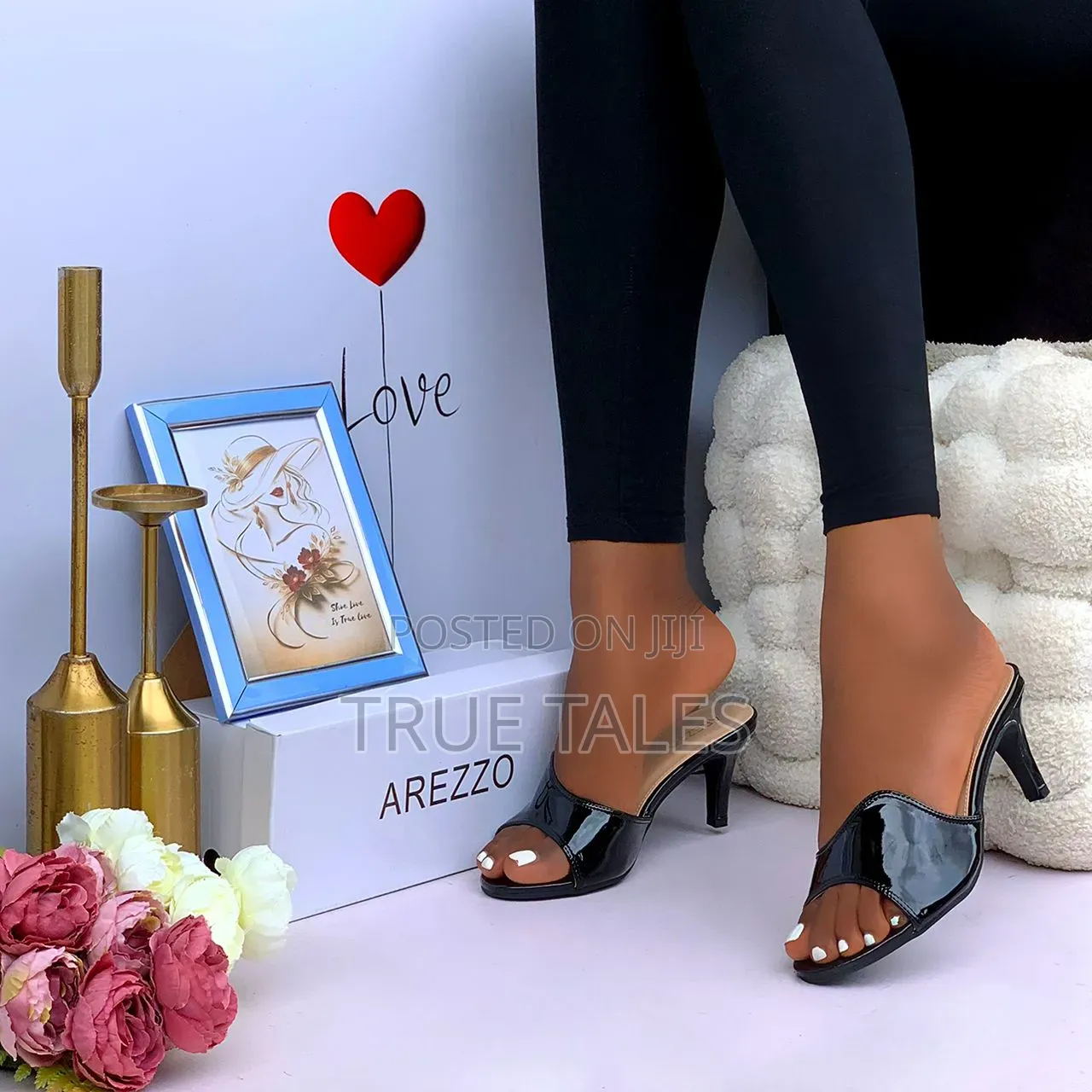 Chic Moderate Heels Slippers Sizes 37 to 43 #Iys