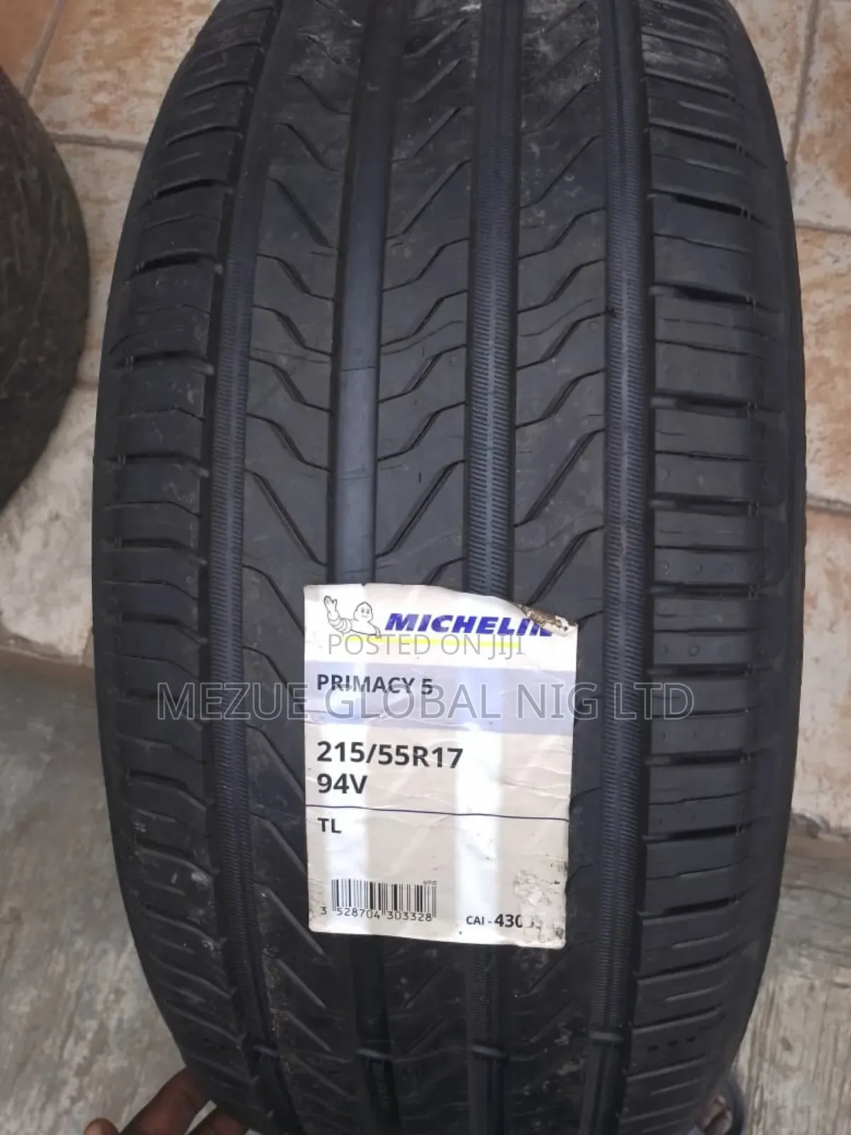 Michelin Tyre215/55/R17 for Toyota Camry 2.4 Etc 