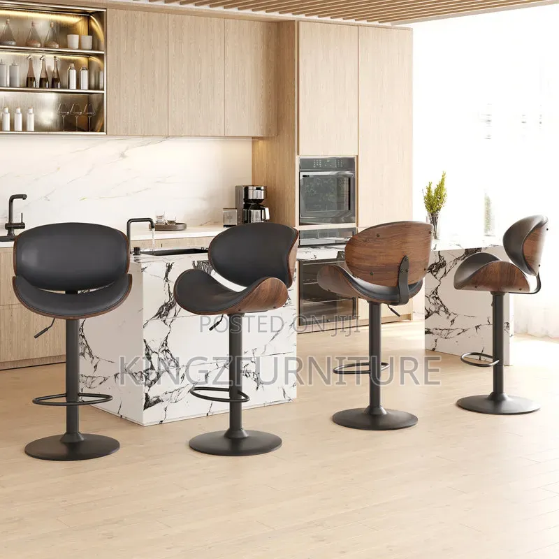 Modern Pu Leather Upholstered Bar Stool