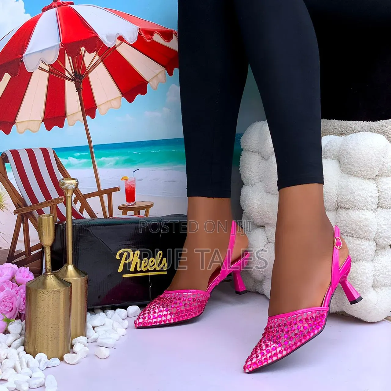 Chic and Beautiful Party Moderate Heels Shoes Sizes 37 to 43 #Iys