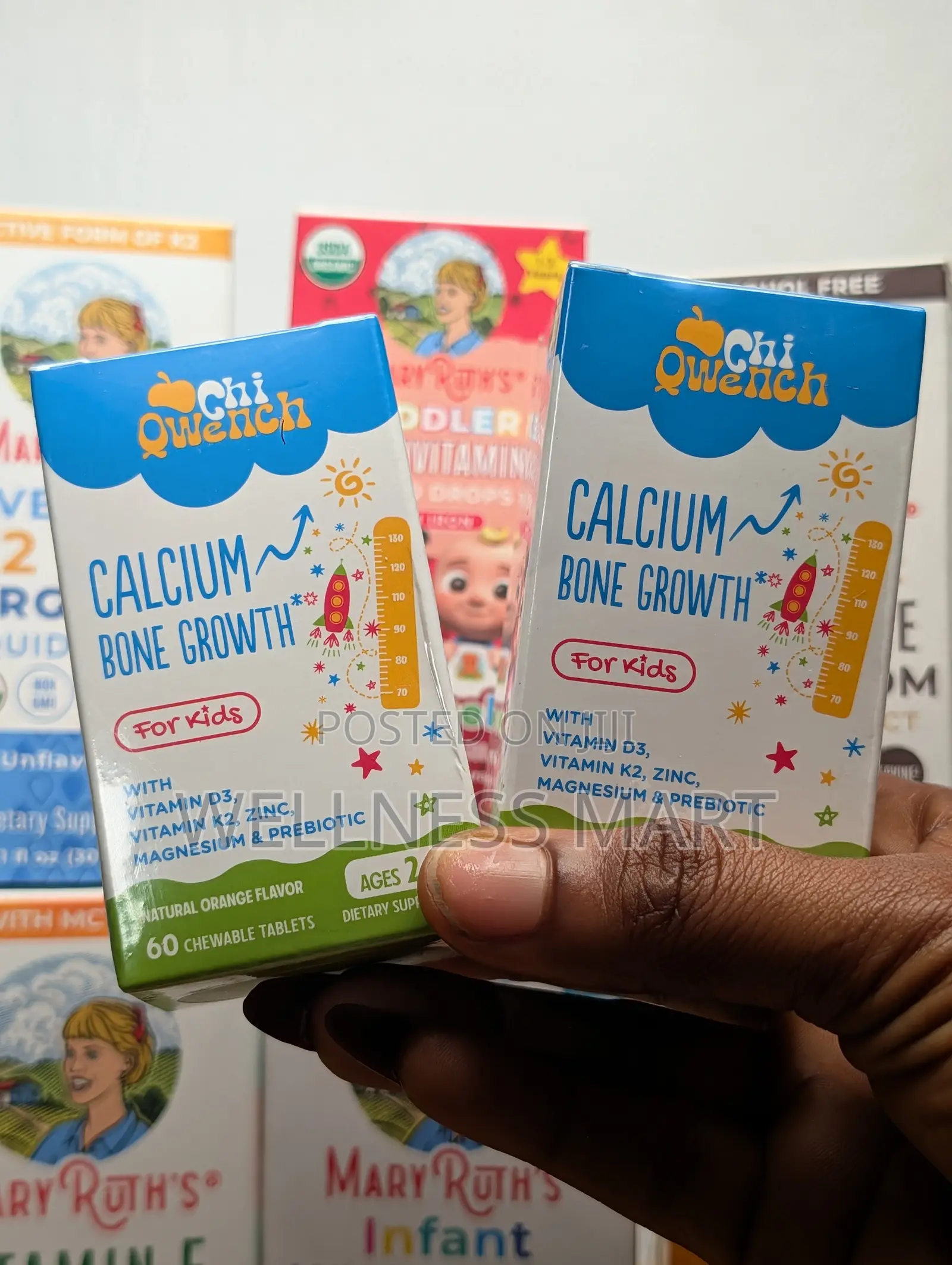 Chiqwench Calcium D3 | Zinc | Magnesium Kids – Height Bone Growth