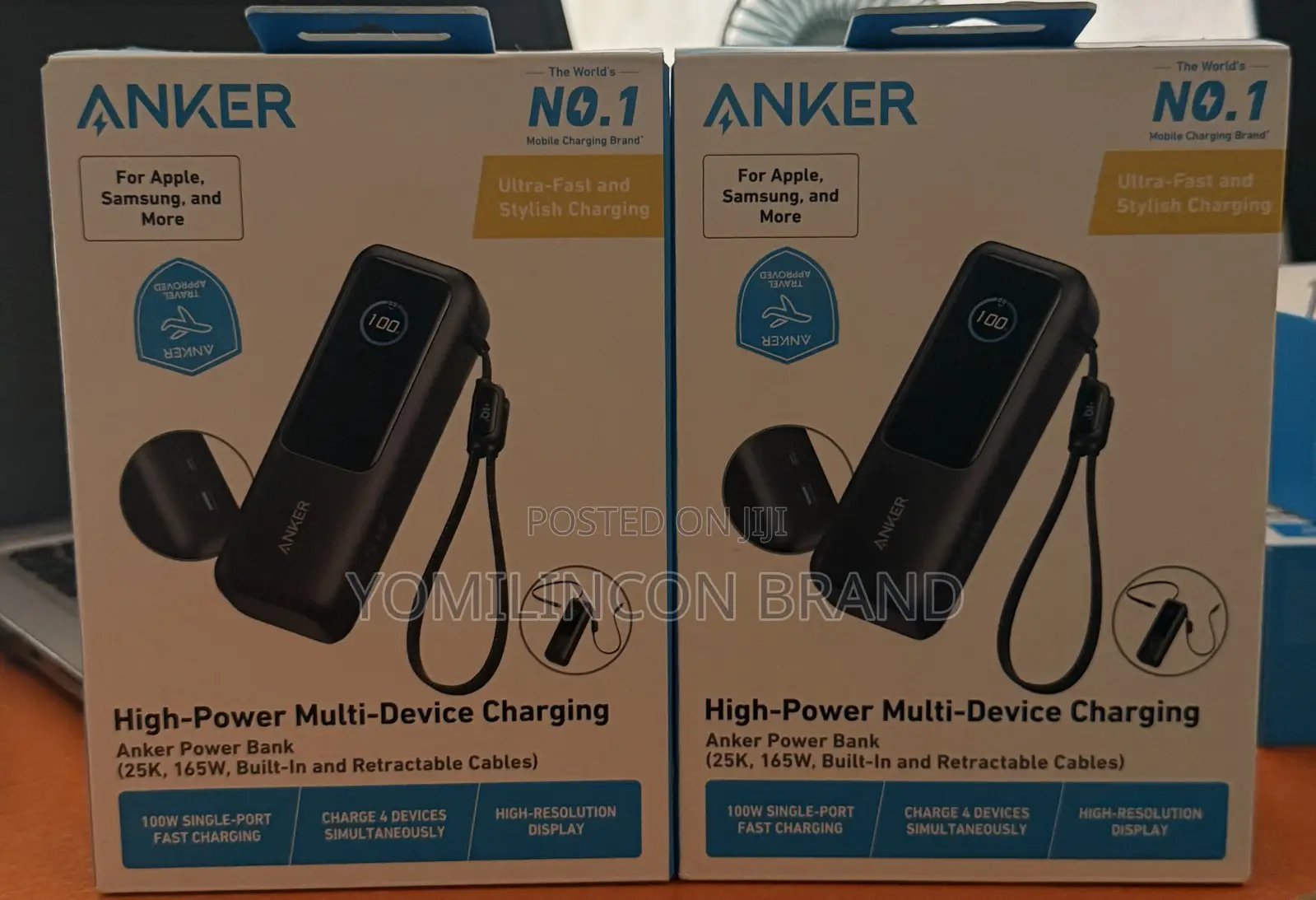Anker High Power Bank, 25,000mah Portable Charger 165w Max