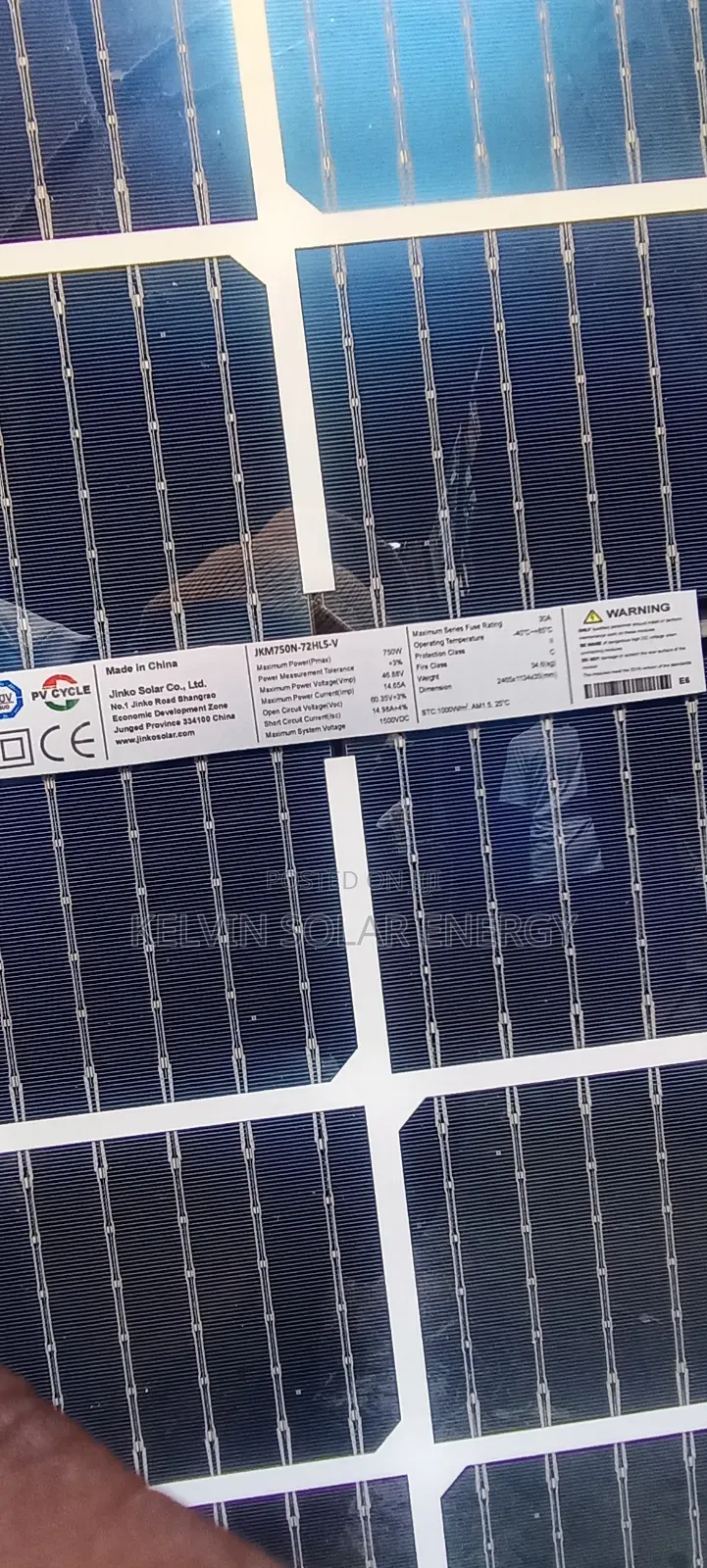 750watts Jinko Panel