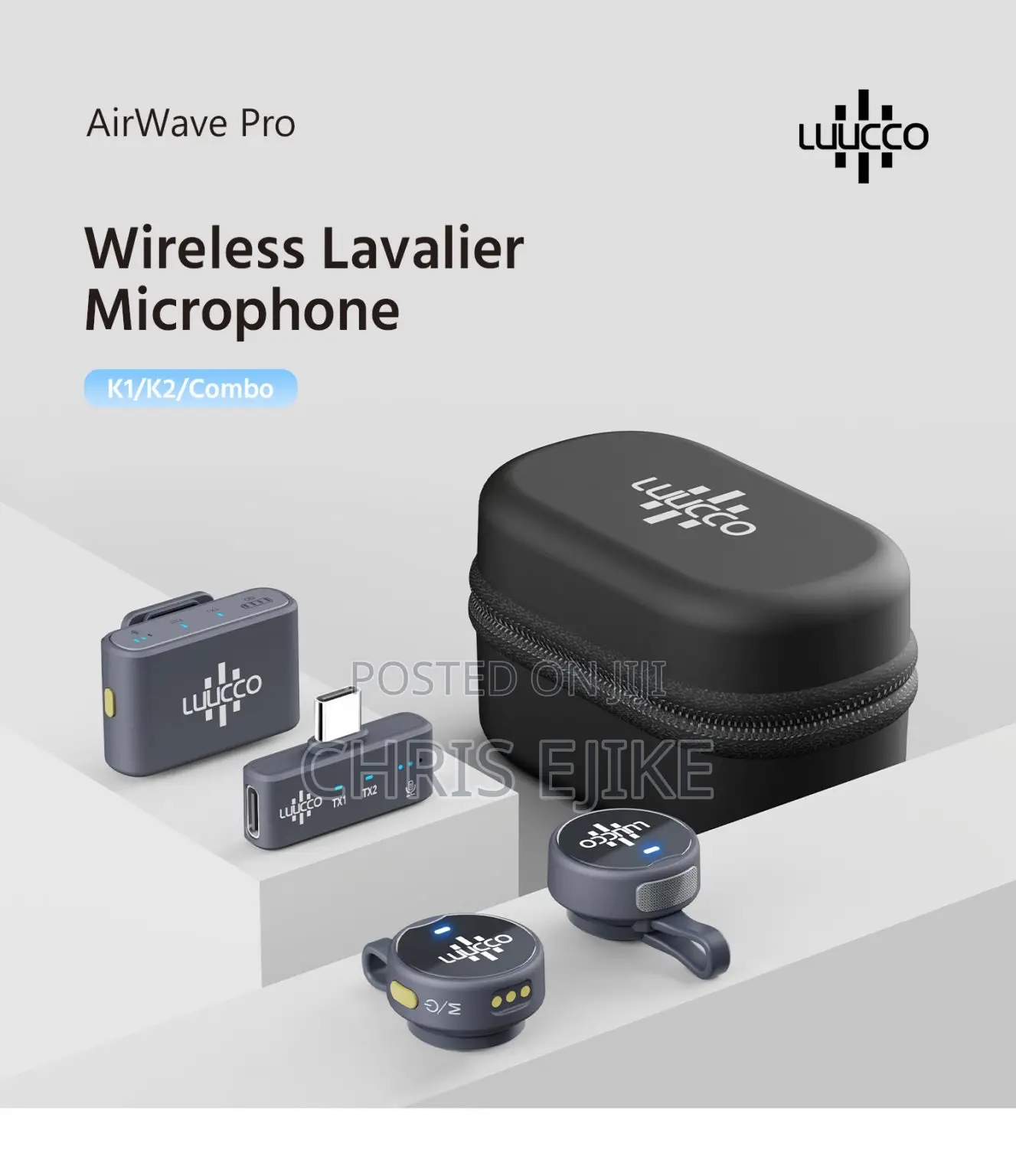 Luucco Airmic Wireless Lavalier Microphone Combo
