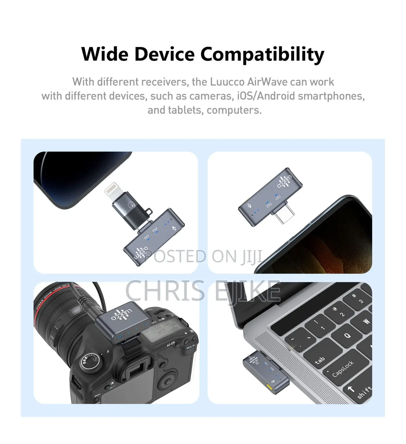 Luucco Airmic Wireless Lavalier Microphone Combo