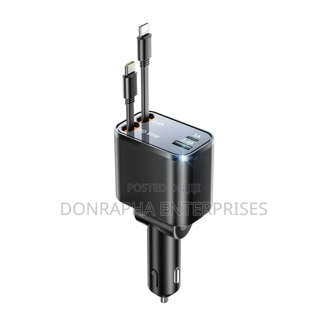 Super Fast Charge 4 in 1 Car Charger