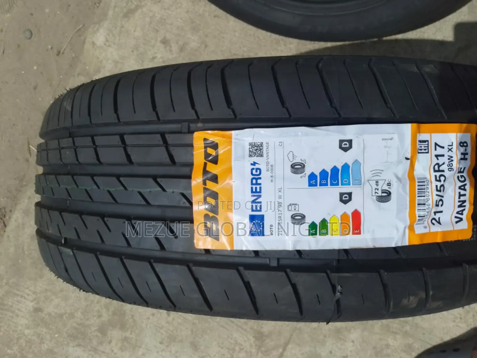 Boto Tyre 215/55/17 for Toyota Camry Etc 