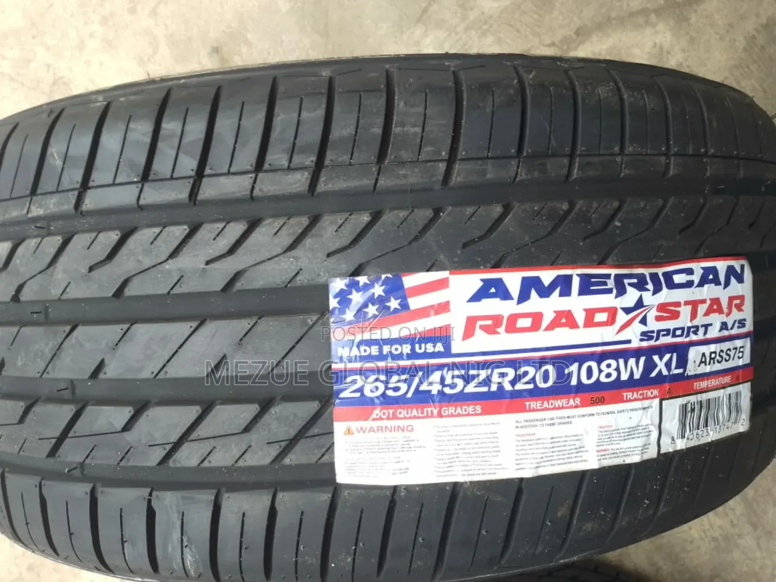 American Road Star Tyre for Lexus Rx350 Etc 