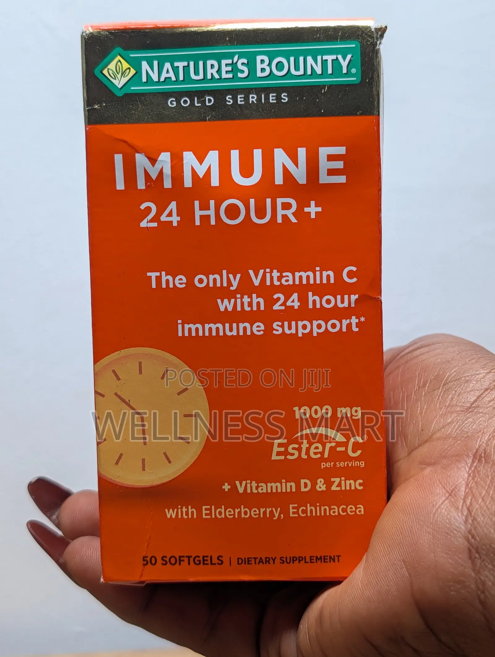 Nature's Bounty Immune 24hr+ Vitamin C D Zinc - Cold Flu Defense