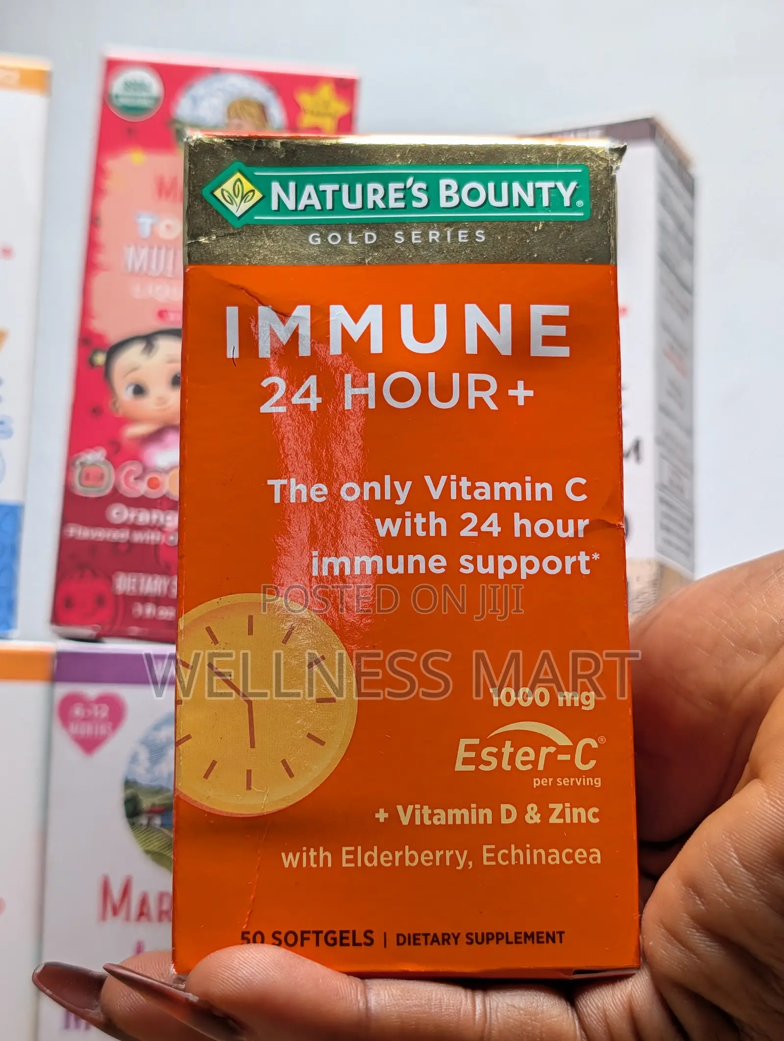 Nature's Bounty Immune 24hr+ Vitamin C D Zinc - Cold Flu Defense