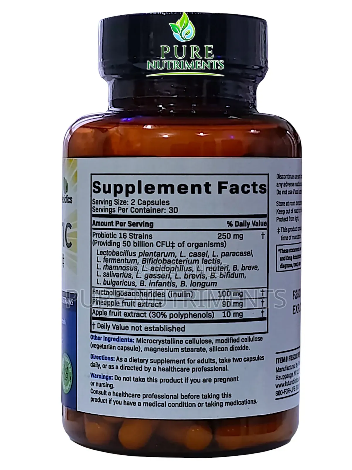 Futurebiotics Probiotic 50 Billion Cfu + Prebiotic 60 Caps_ Gut Health