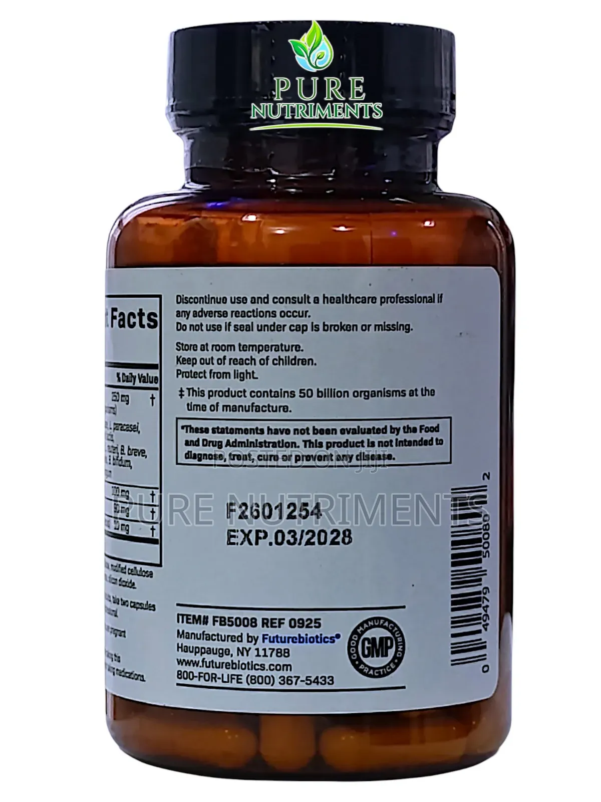 Futurebiotics Probiotic 50 Billion Cfu + Prebiotic 60 Caps_ Gut Health