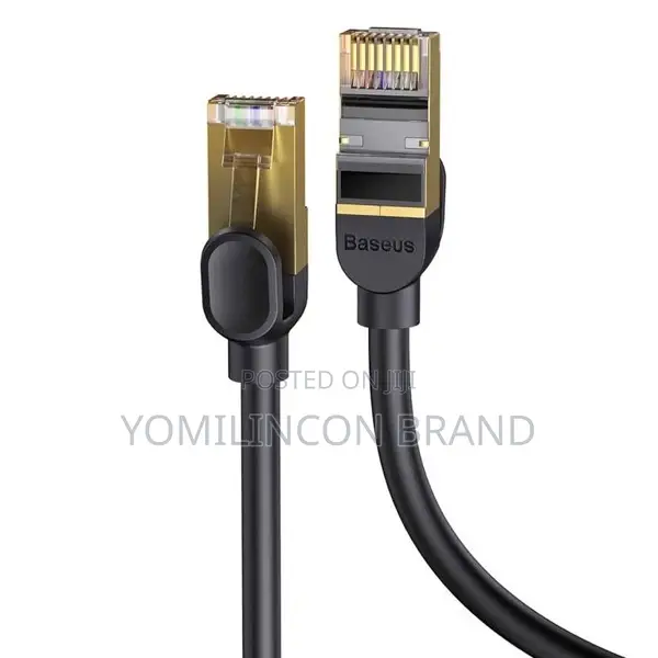 Baseus Cat7 10gbps Rj45 Network Cable 1m - Black
